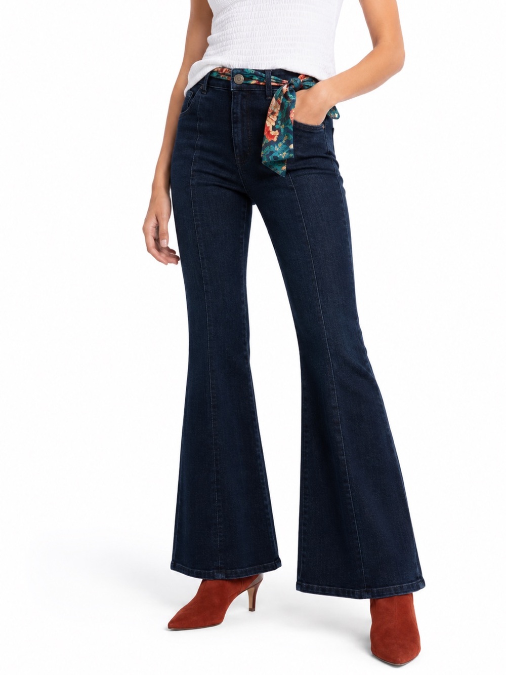 Anthropologie Pilcro & the Letterpress Dark Wash Flare Jeans